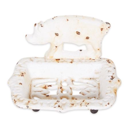 PIG CAST IRON SOAP DISH
