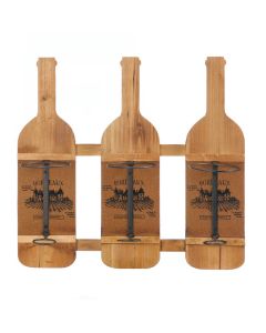 BORDEAUX WOODEN WINE BOTTLE HOLDER