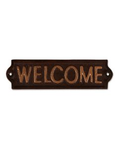 WELCOME CAST IRON SIGN